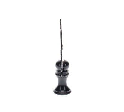 2-1/2" Tall Finial, Black Rooster Weather Vane, 1/4-27F Tap (15143)