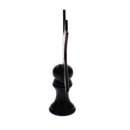 2-1/2" Tall Finial, Black Bird Silhouette, 1/4-27F Tap (15168)