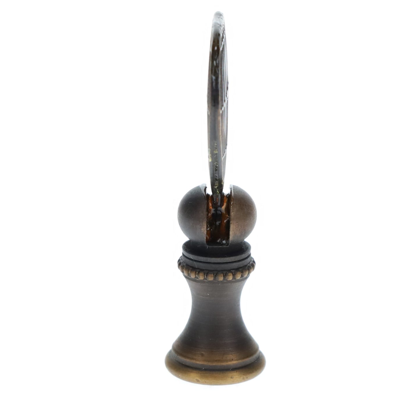 2-1/8" Tall Brass Finial, Hot Air Balloon, Dark Bronze, 1/4-27F Tap (15176BR)