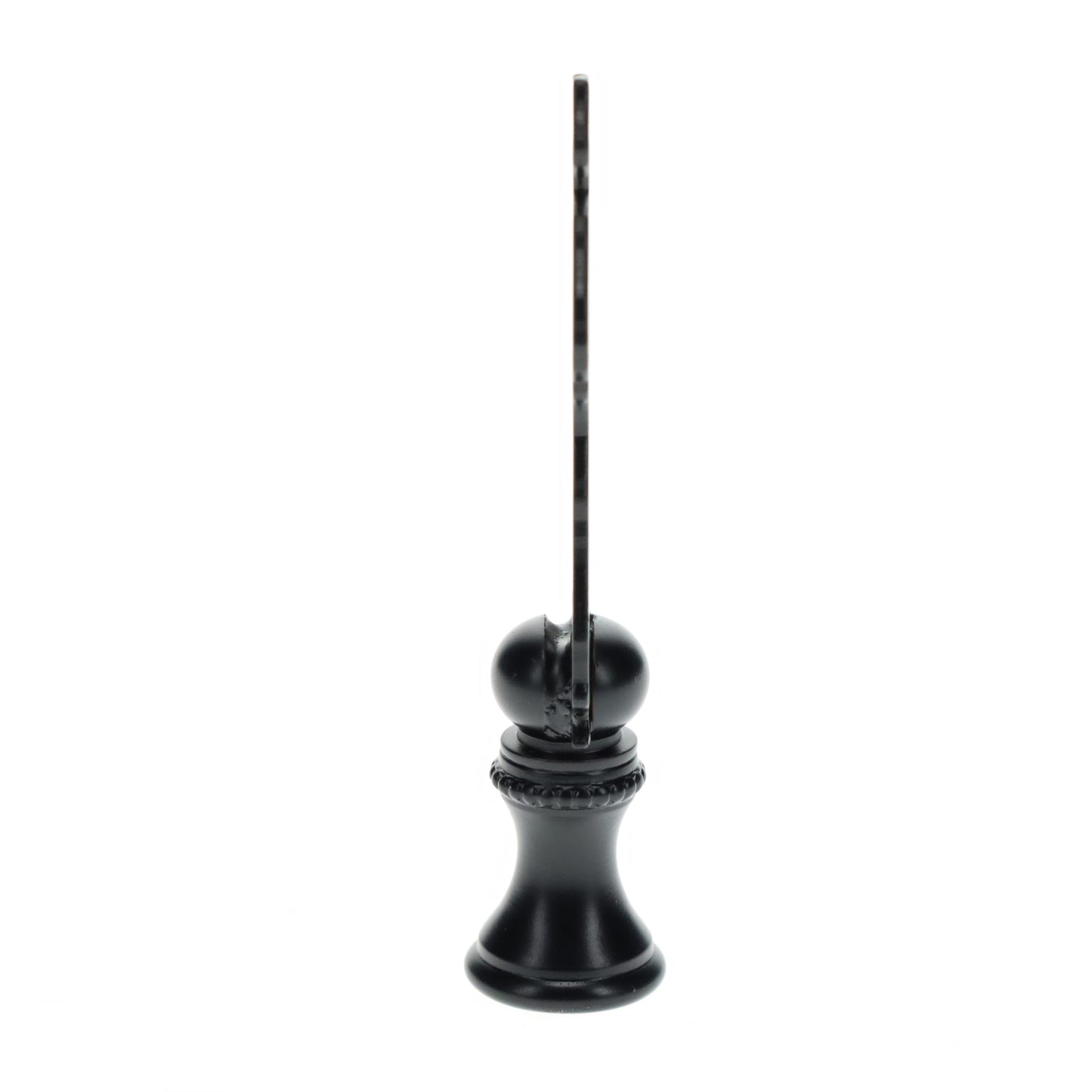 2-3/4" Tall Brass Finial, Cowboy Silhouette, 1/4-27F Tap (15178)