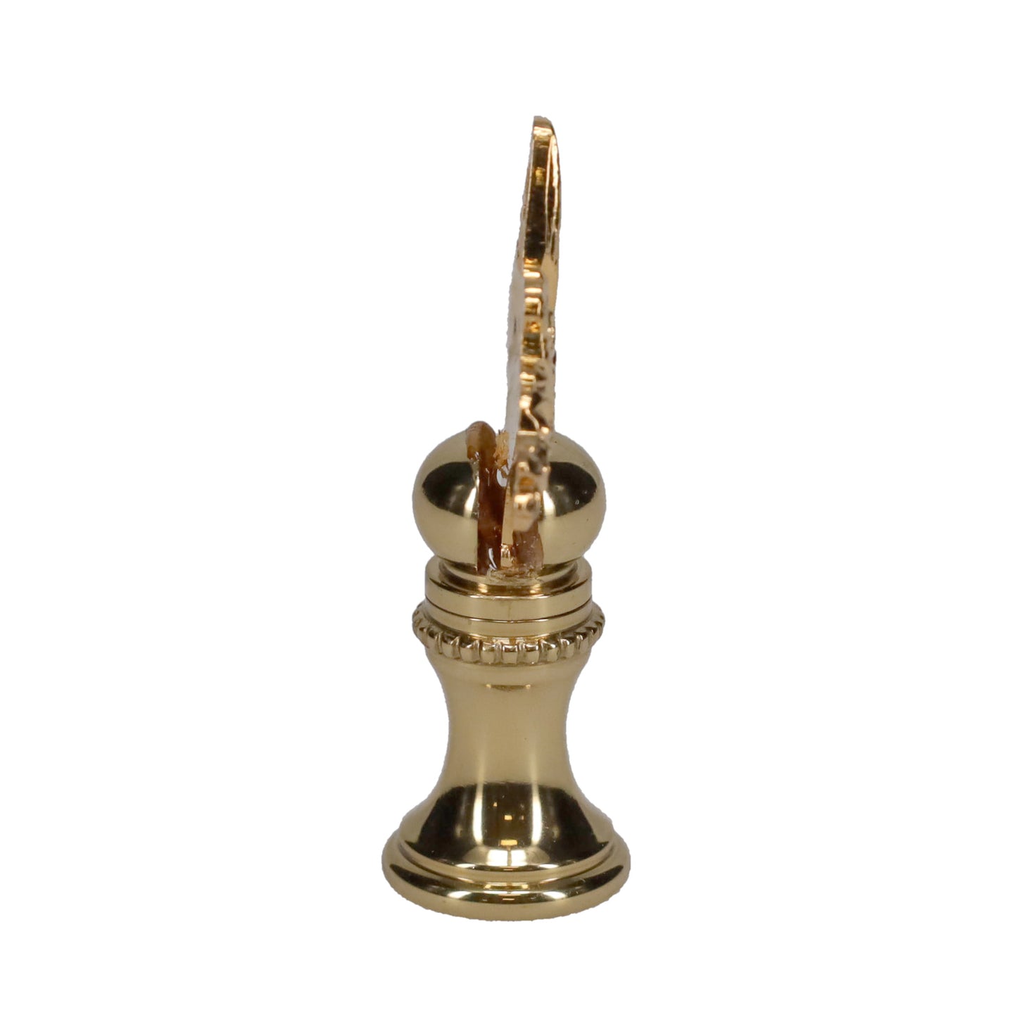 2" Tall Brass Finial, Flower Basket, 1/4-27F Tap (15183)