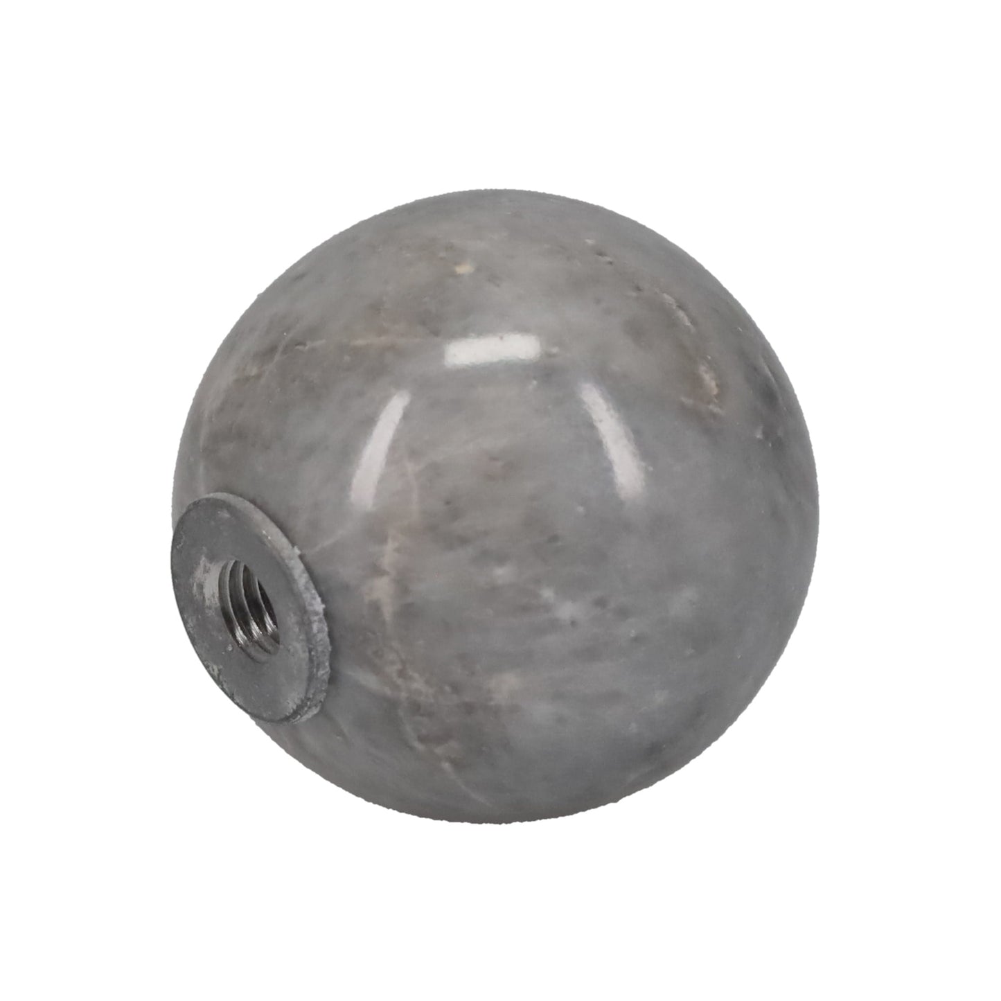 1-5/16" Diameter Finial, Marble Stone Grey, 1/4-27F Tap (15201GY)