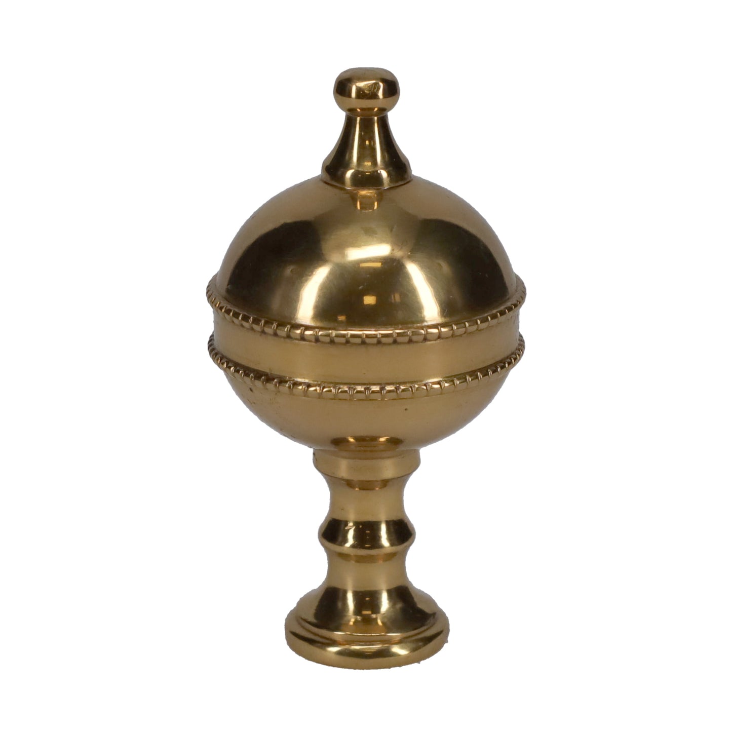 2-7/8" Tall Brass Finial, Urn Style, 1/4-27F Tap (15209)