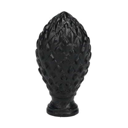 2-3/4" Tall Finial, 1-1/2" Diam. Black Pineapple, 1/4-27F Tap (15221)