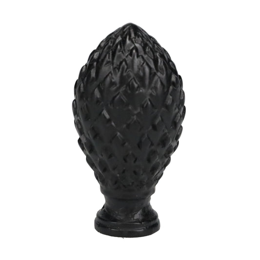 2-3/4" Tall Finial, 1-1/2" Diam. Black Pineapple, 1/4-27F Tap (15221)