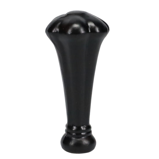 3-5/16" Tall Brass Finial, Black 1-1/2" Wide Broccoli Shape, 1/4-27F Tap (15229)