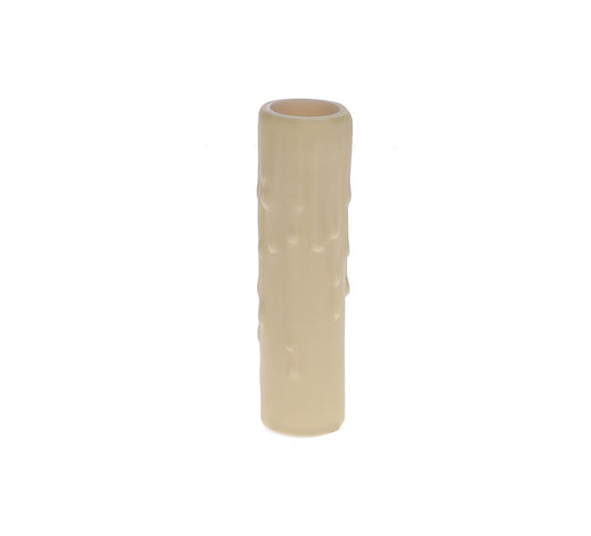 Cream Color Polybeeswax Candle Cover, Candelabra Size, Choice of Height (19910CD)