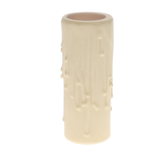 Cream Color Polybeeswax Candle Cover, Medium Size, Choice of Height (19912CD)