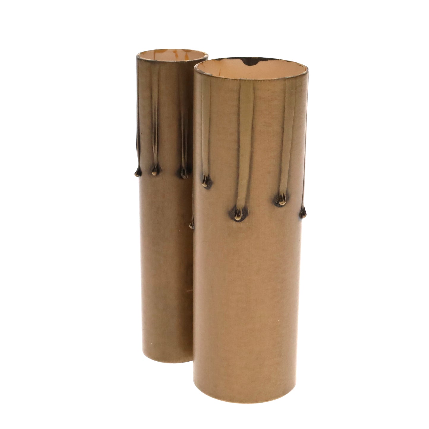 Antique Style Paper Board Candle Cover, CANDELABRA or MEDIUM Bases, Choice of Length (19890A)