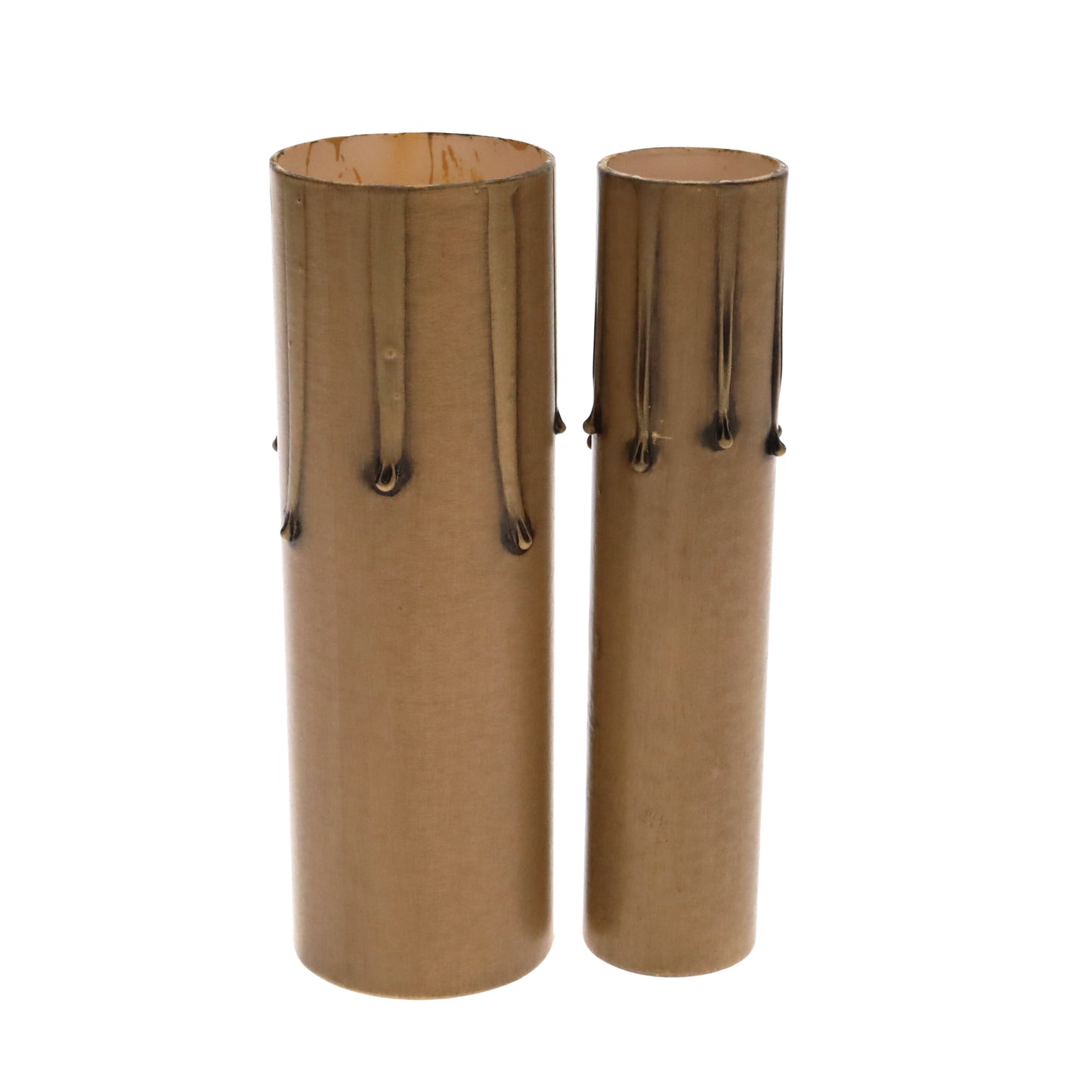 Antique Style Paper Board Candle Cover, CANDELABRA or MEDIUM Bases, Choice of Length (19890A)