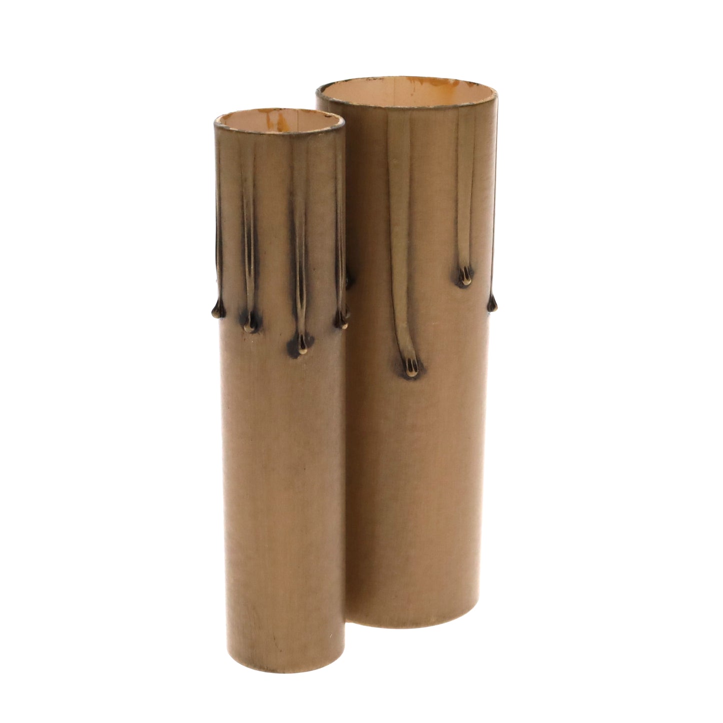 Antique Style Paper Board Candle Cover, CANDELABRA or MEDIUM Bases, Choice of Length (19890A)