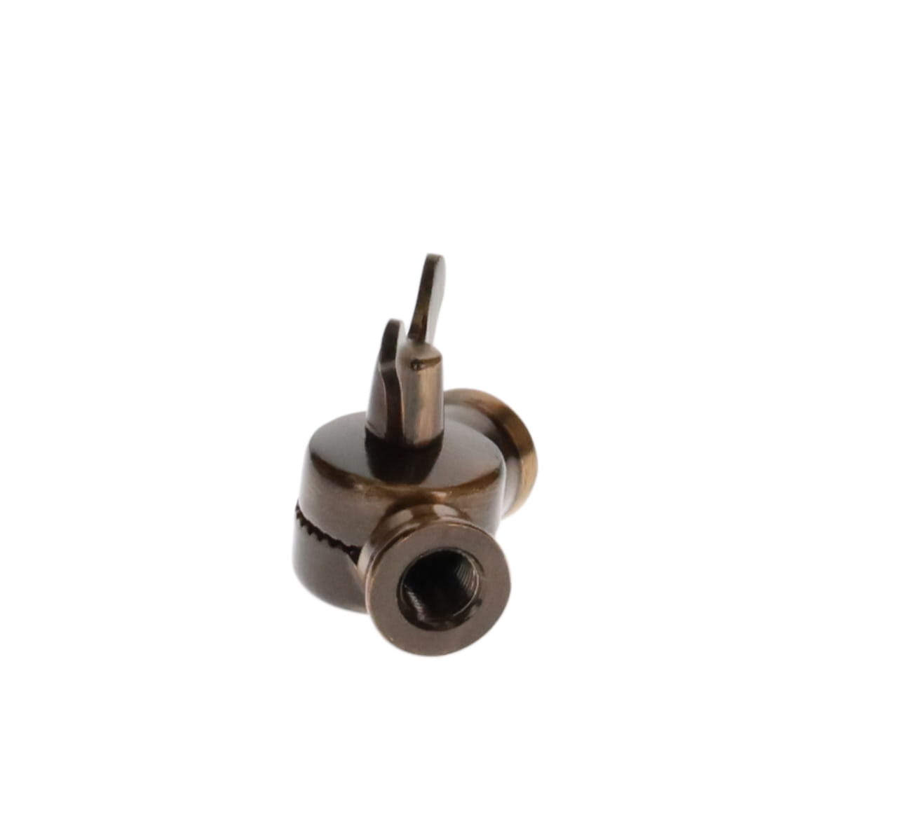 45mm Tall Lamp Swivel with Teeth & Butterfly Pin, Female 1/8 IPS, Antique Bronze (20530B)