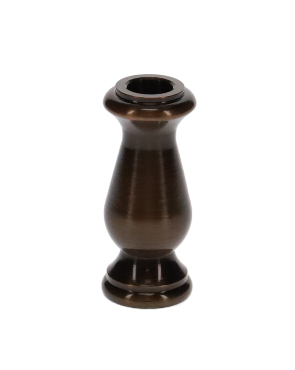 2 Inch Tall Antique Bronze Finish Brass Lamp Spindle, 1/8IP Slip (20862B)