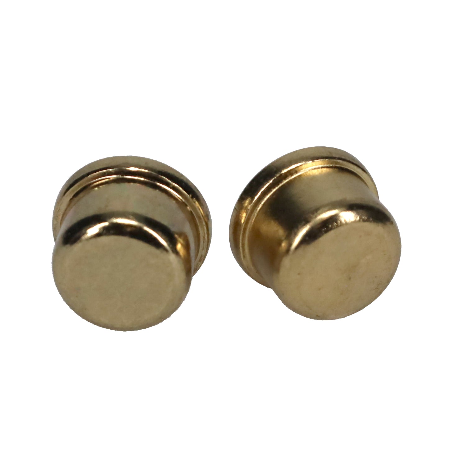 *TWO* - 1/2" Tall x 3/4" Diameter Brass Plated Finial 1/4-27F Tap (20961ALT2)