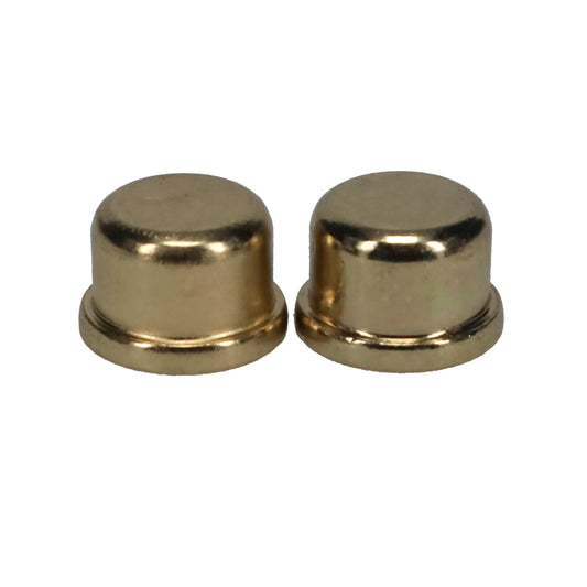 *TWO* - 1/2" Tall x 3/4" Diameter Brass Plated Finial 1/4-27F Tap (20961ALT2)
