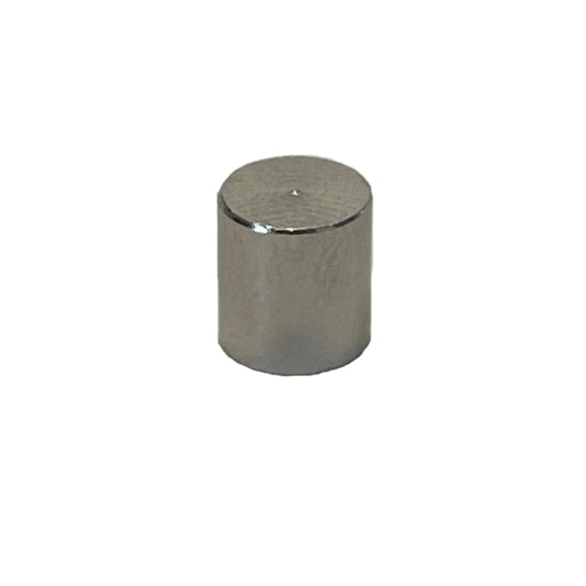 9/32" tall Nickel Plated Brass Cylinder Canopy Knob, 8-32 Tap (21133N)
