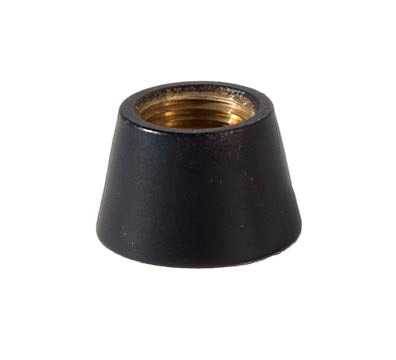 7/16 Inch Small Tapered Brass Coupling 1/8 Tap, Satin Black Finish (21165BK)