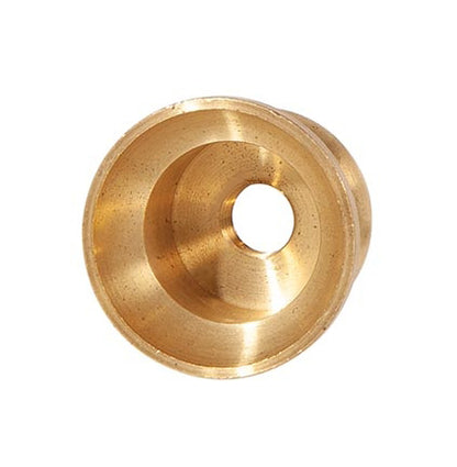 1 Inch Tall Unfinished Turned Brass Candle Cup, 1/8F (21817U)