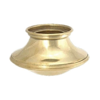 Brass Candle Cup or Bobesche, 1-1/2" ht. X 2-3/4" O.D. (21916)
