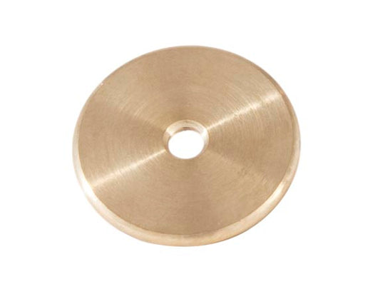 1-1/4" Turned Brass Seating or Check Ring with Rounded Edge, Tapped 1/4-27F(#22539U1427)