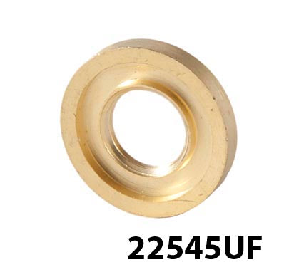 Turned Brass, 1/8F (3/8" dia. opening) Seating Rings or Check Plates with Straight Edge, 4 sizes available