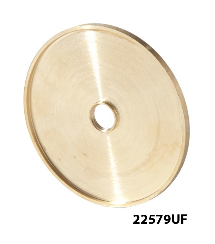 Turned Brass, 1/8F (3/8" dia. opening) Seating Rings or Check Plates with Straight Edge, 4 sizes available