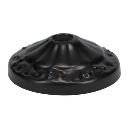 2" Diam. Vase Caps with Black Finish slip 1/8IP (slips 3/8" diameter pipes) (22655)