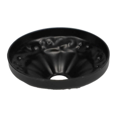 2" Diam. Vase Caps with Black Finish slip 1/8IP (slips 3/8" diameter pipes) (22655)