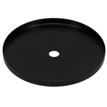 3-3/4" Diam. Vase Caps with Black Finish slip 1/8IP (slips 3/8" diameter pipes) (22656)
