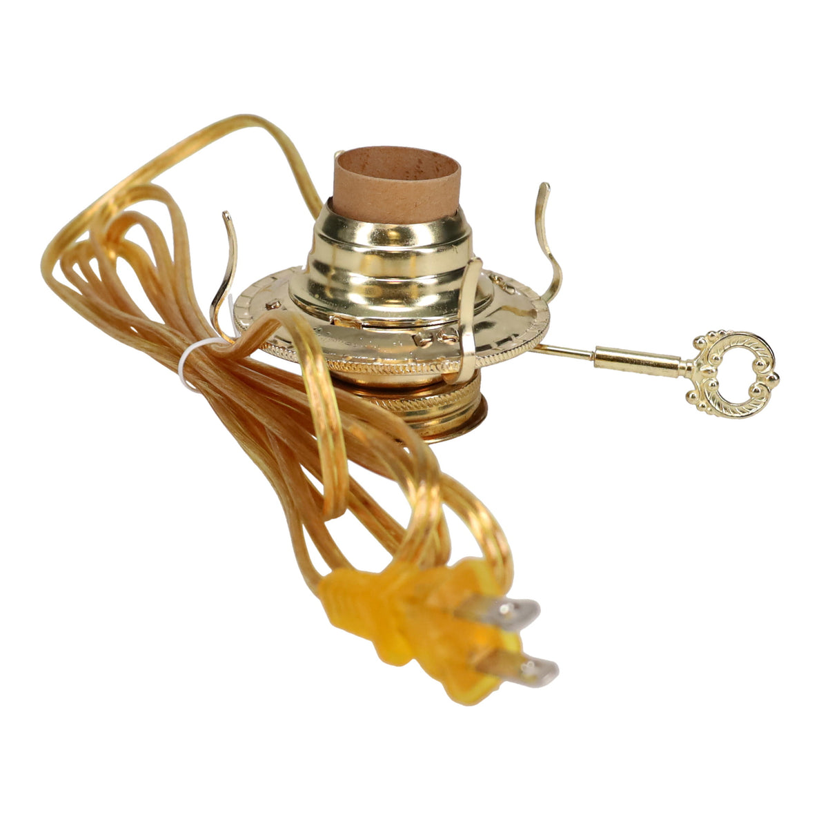 #2 Queen Anne Electric Burner, Brass Plated, Choice of Cord Color (30202B)