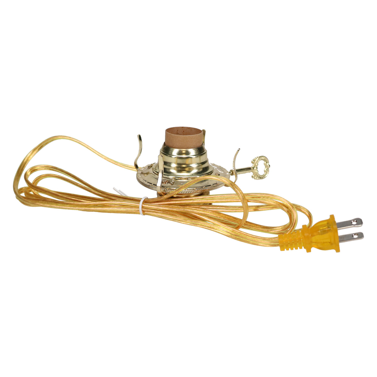 #2 Queen Anne Electric Burner, Brass Plated, Choice of Cord Color (30202B)