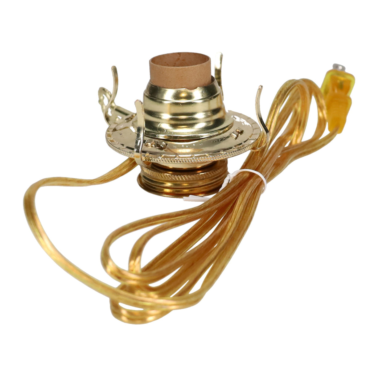 #2 Queen Anne Electric Burner, Brass Plated, Choice of Cord Color (30202B)
