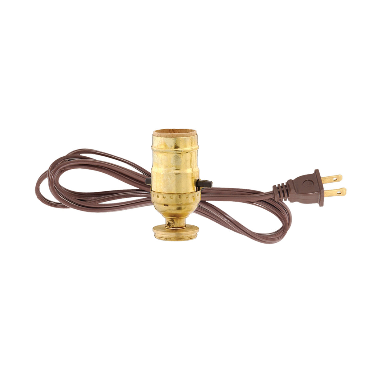 Electric Adaptor For Oil Lamps, Push-Thru Socket & Cord Set (30290)
