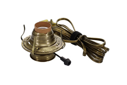 #2 Antique Brass Plated Electric Burner, Choice of Cord Color (30300)