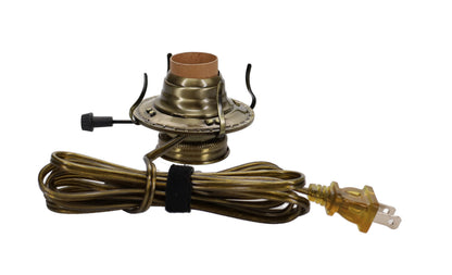 #2 Antique Brass Plated Electric Burner, Choice of Cord Color (30300)