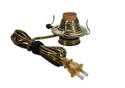 #2 Antique Brass Plated Electric Burner, Choice of Cord Color (30300)