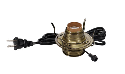 #2 Antique Brass Plated Electric Burner, Choice of Cord Color (30300)