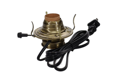 #2 Antique Brass Plated Electric Burner, Choice of Cord Color (30300)