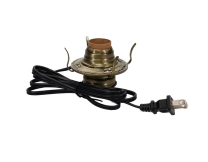 #2 Antique Brass Plated Electric Burner, Choice of Cord Color (30300)