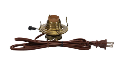 #2 Antique Brass Plated Electric Burner, Choice of Cord Color (30300)