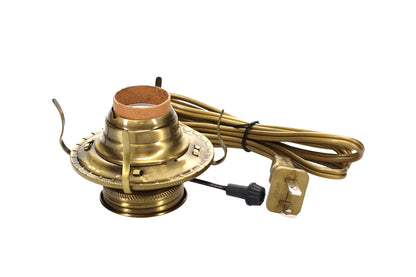 #2 Antique Brass Plated Electric Burner, Choice of Cord Color (30300)