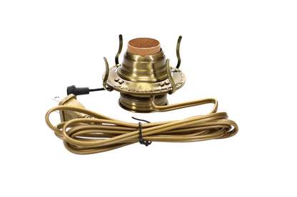 #2 Antique Brass Plated Electric Burner, Choice of Cord Color (30300)