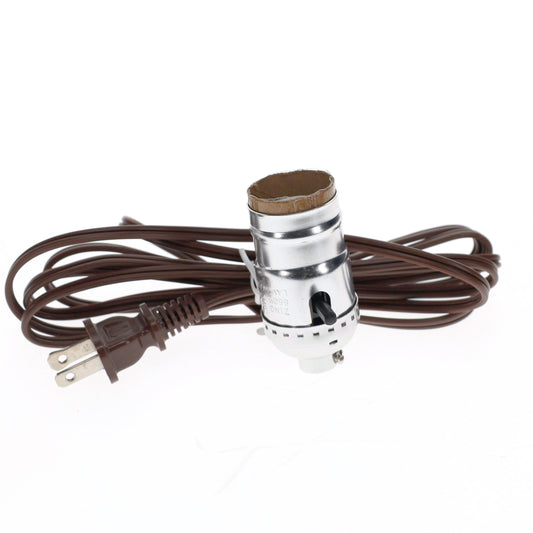 Complete Nickel Push-Thru Socket w/8 ft. cord (30365)