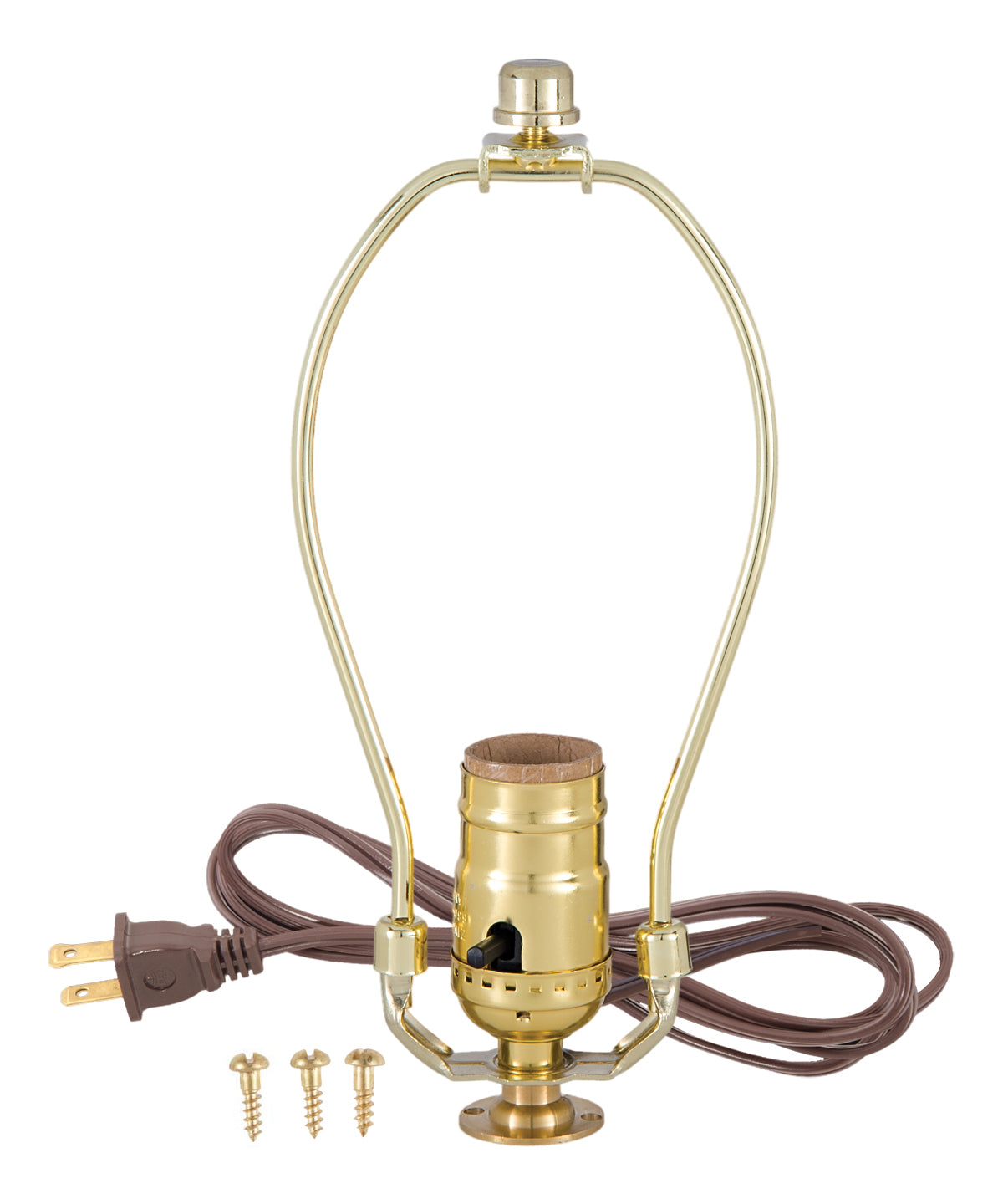 Make-a-Lamp Socket Kit With Brass Flange (30553F10)