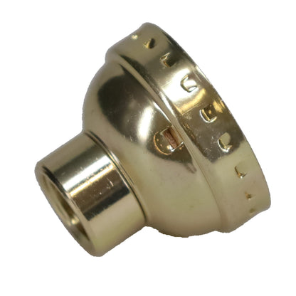 Aluminum Socket Cap, 1/4 IP, Brass Plated (40298BP)
