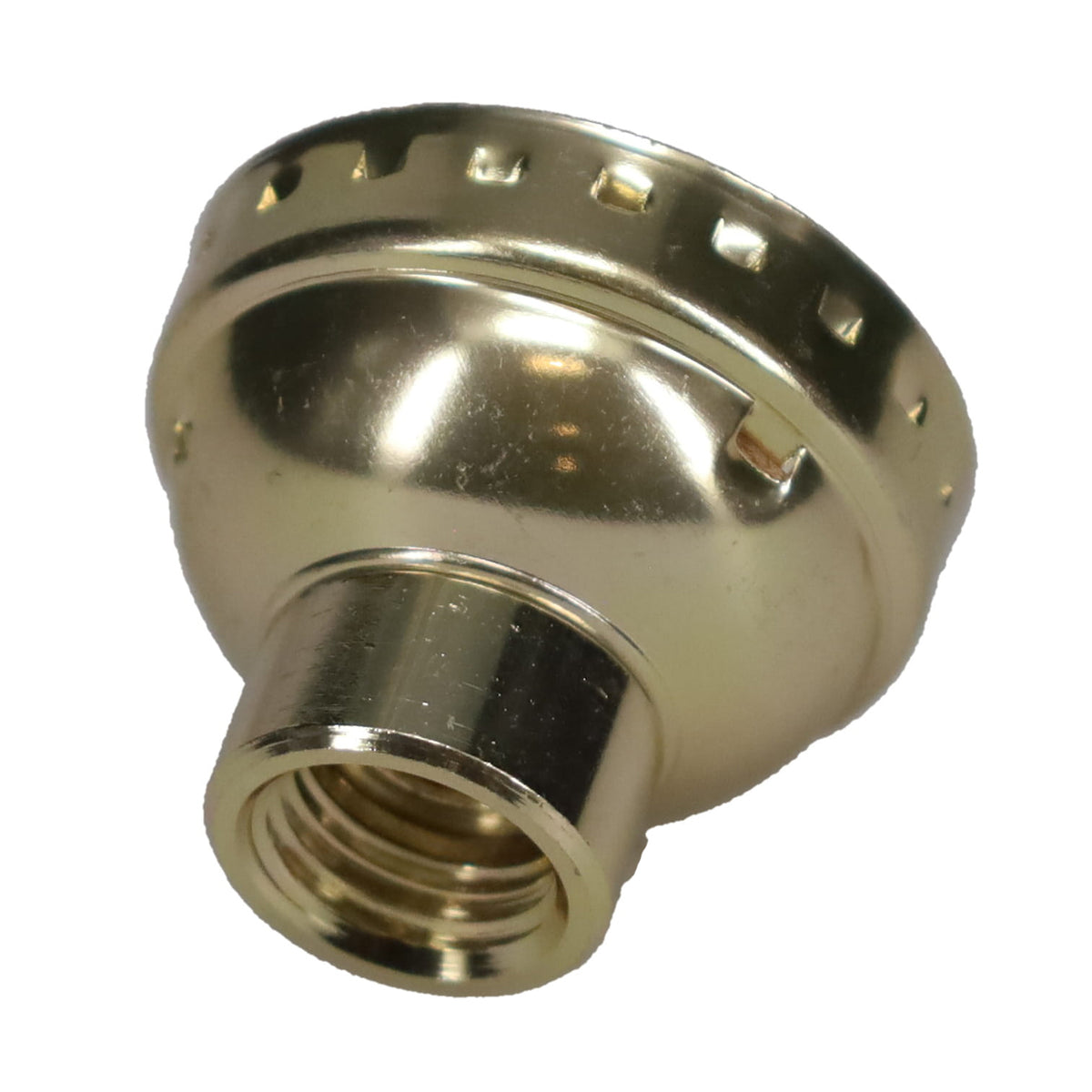Aluminum Socket Cap, 1/4 IP, Brass Plated (40298BP)
