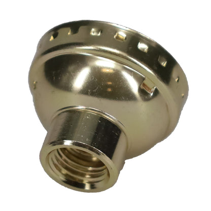 Aluminum Socket Cap, 1/4 IP, Brass Plated (40298BP)