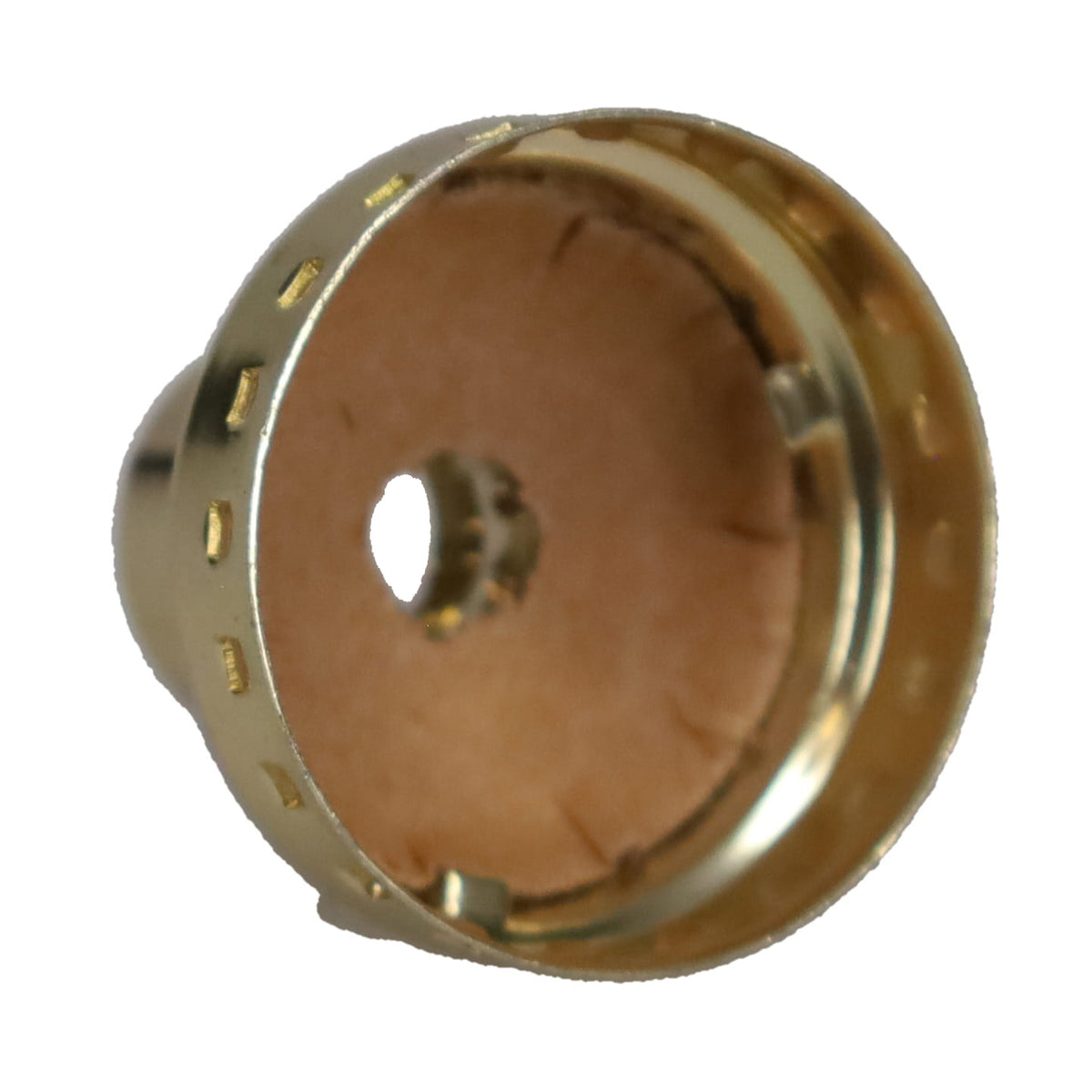 Aluminum Socket Cap, 1/4 IP, Brass Plated (40298BP)