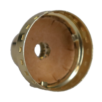 Aluminum Socket Cap, 1/4 IP, Brass Plated (40298BP)