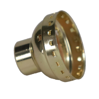 Aluminum Socket Cap, 1/4 IP, Brass Plated (40298BP)